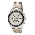 Pedre Men's Chronograph with Silver-tone Bracelet